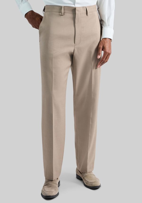 Men's Haggar Premium Comfort Classic Fit Flat Front Dress Pants at Jos. A. Bank, Taupe, Size 34x29