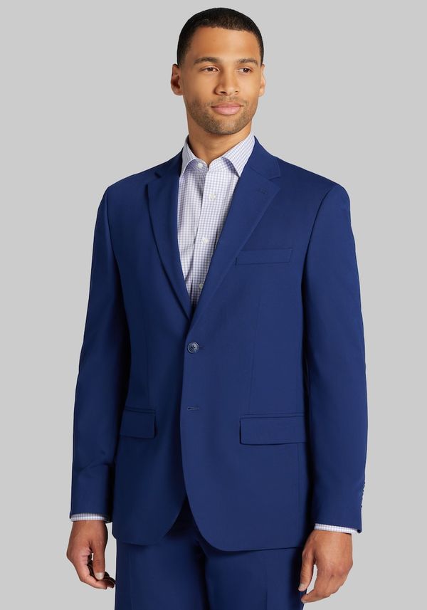 Men's Big & Tall Jos. A. Bank Tailored Fit Suit Separate Solid Jacket at Jos. A. Bank, Bright Blue, Size 52 Regular