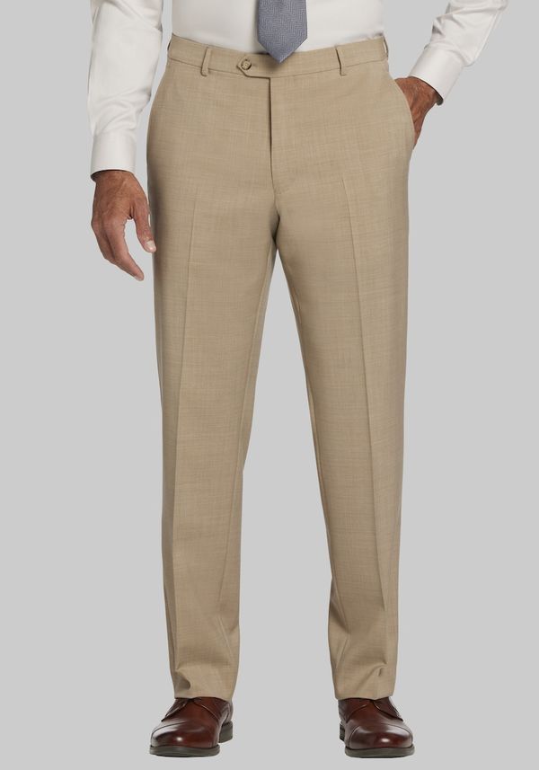 Men's Traveler Tailored Fit 100% Italian Wool Suit Separate Pants at Jos. A. Bank, British Tan, Size 30x30