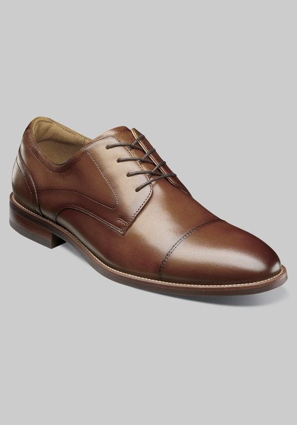 Florsheim Men's Remi Cap Toe Oxfords at Jos. A. Bank, Tan, Size 11 Wide - Shoes