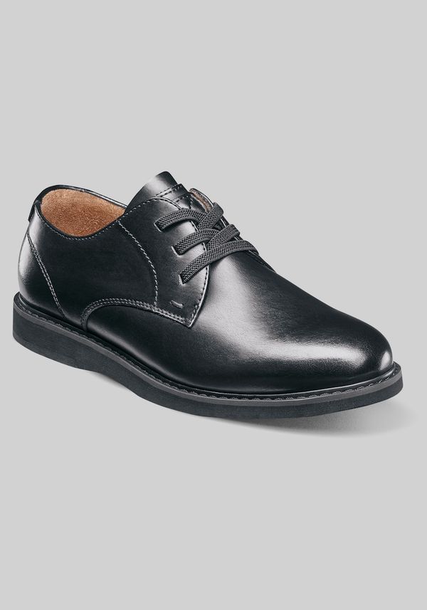 Florsheim Men's Vibe Boys Lace-Up Oxfords at Jos. A. Bank, Black/White, Size BOY 1 - Shoes
