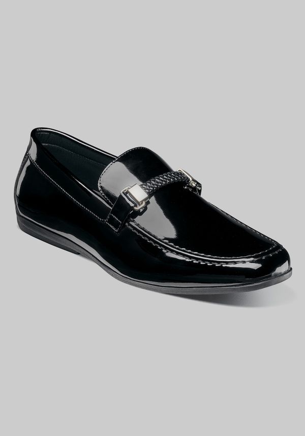 Stacy Adams Men's Sheridan Patent Leather Moc Toe Bit Loafers at Jos. A. Bank, Black, Size 8.5 D Width - Shoes