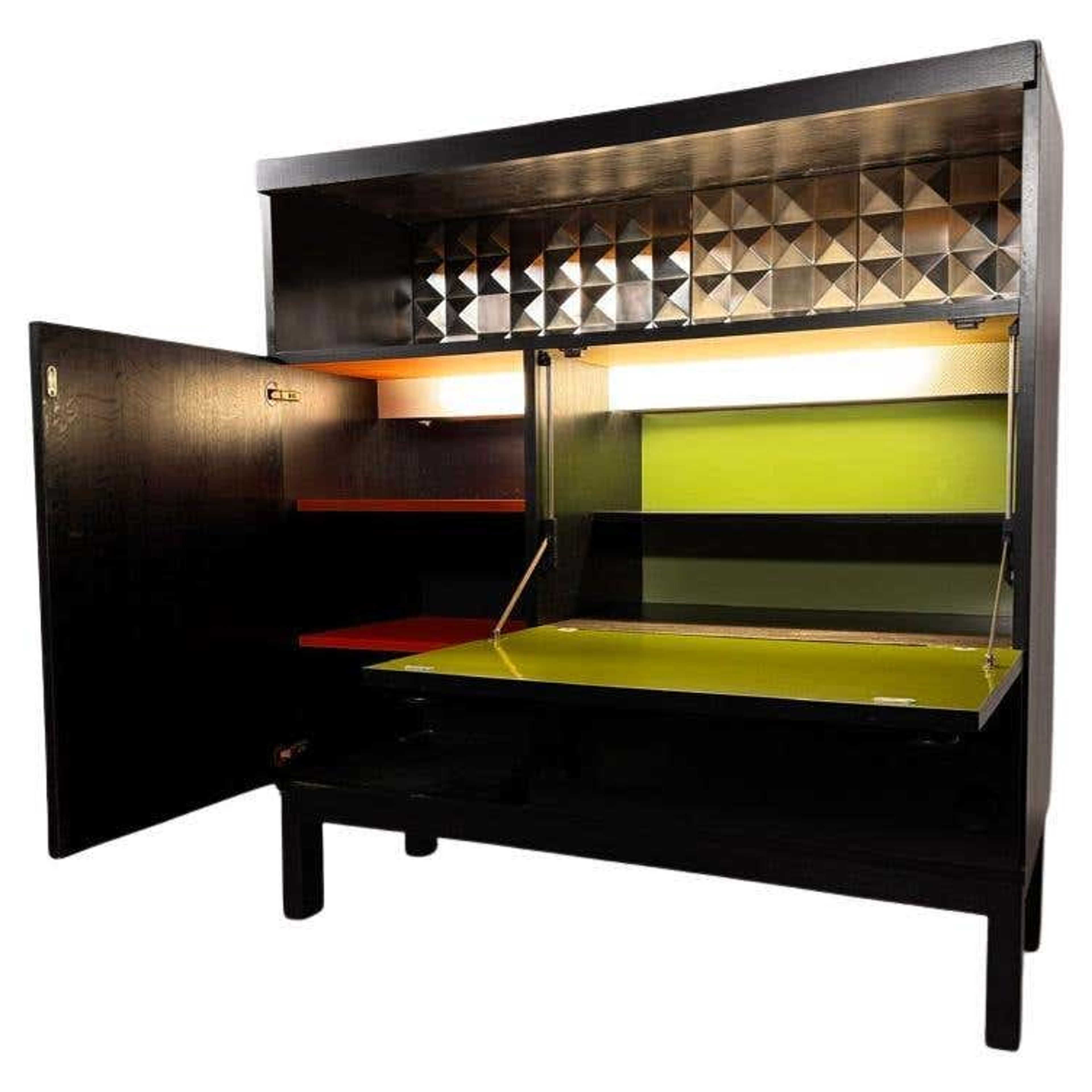 Vintage Postmodern Bar Cabinet by Peter Maly for Interlübke 1980s