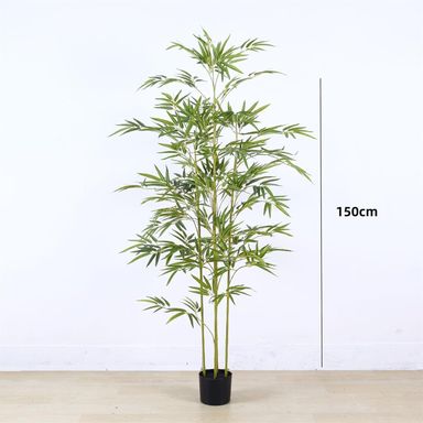Artificial Bamboo Tree, Greenery Plant in Pot for Home Office Decor