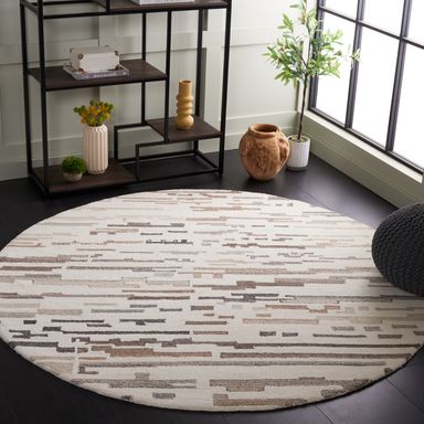 SAFAVIEH Handmade Ebony Alkis Modern Wool Rug