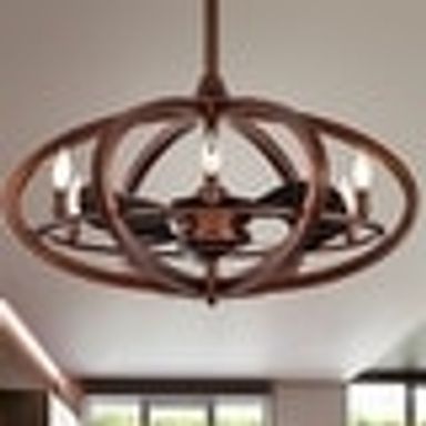 Copper Grove Raton 29-inch Antique Bronze Ceiling Fan 6 Light