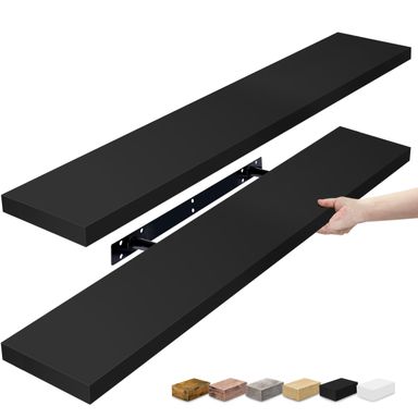 Sorbus Long Floating Shelves for Wall Set of 2 - 35"L x 9"W x 1.5"H