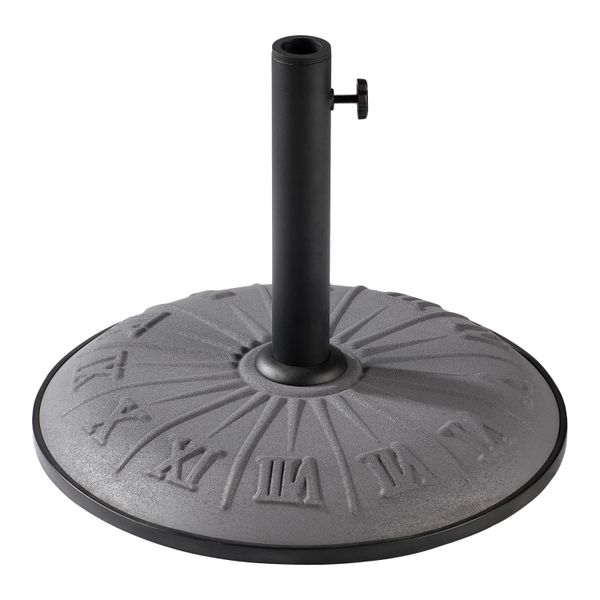 Textured Sundial 33-pound Resin Compound Umbrella Base