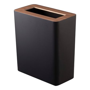 Yamazaki Home Trash Can - Two Styles, Steel & Wood