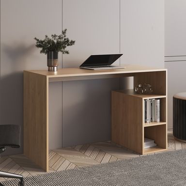 Desk Solid, Four Shelves