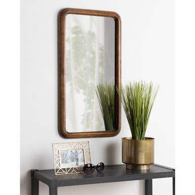 Kate and Laurel Pao Framed Wood Wall Mirror