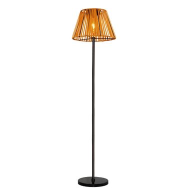 47" PE Wicker Solar Floor Lamp - 47 inch