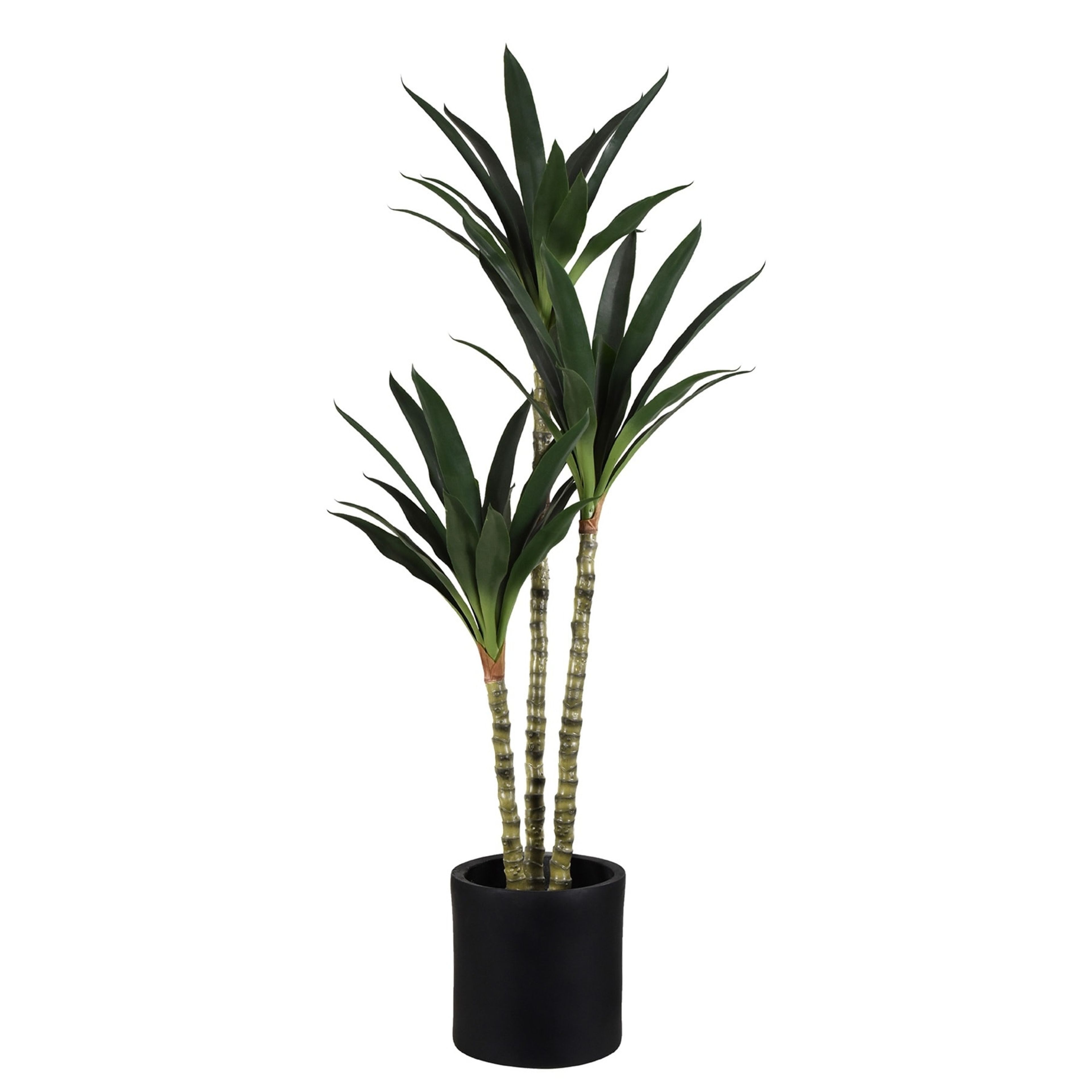 60" Realistic Artificial Dutch Iron Tree in Cement Pot - Faux Plant Decor