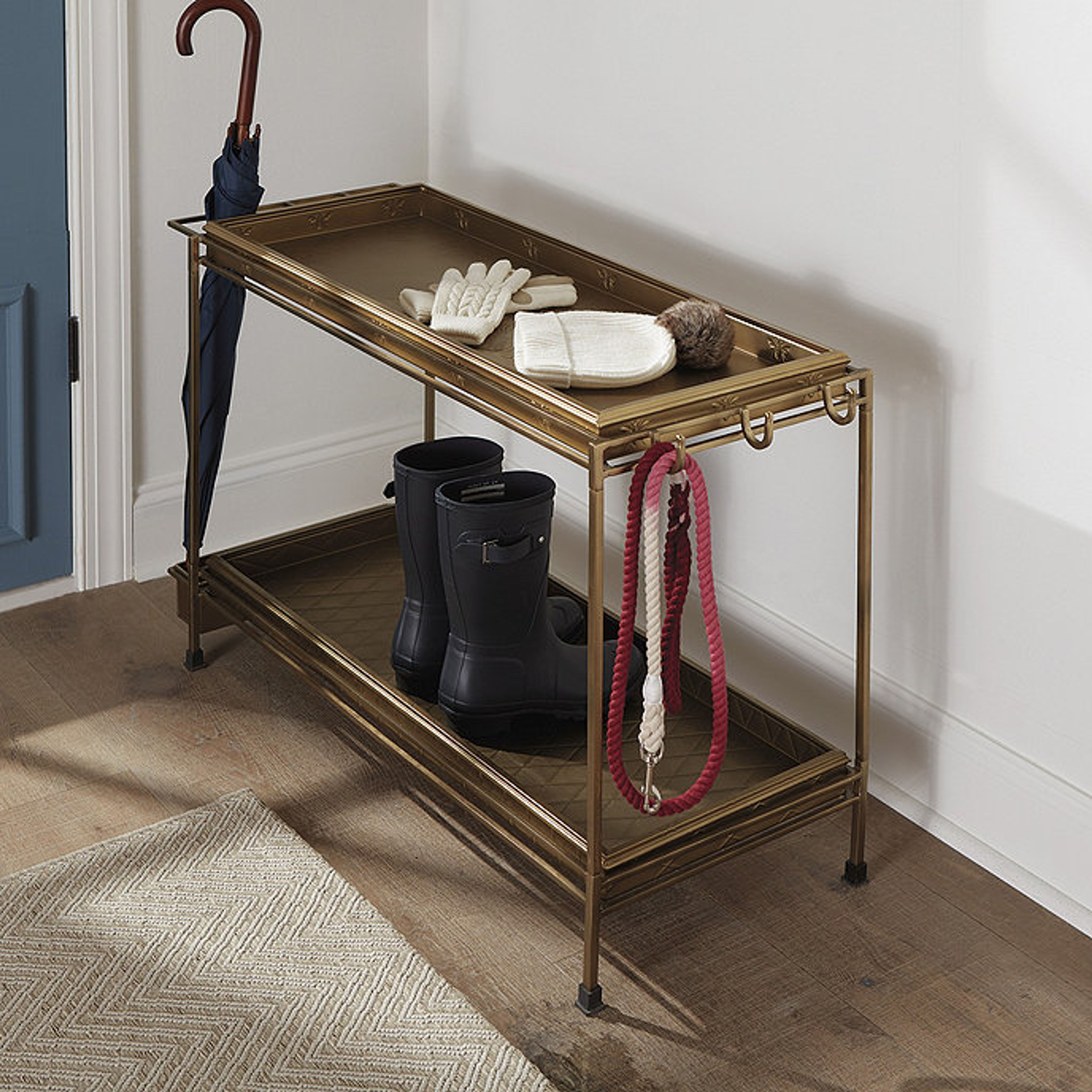 Ballard Double Boot Trays with Frame - Stylish Mudroom Organizer