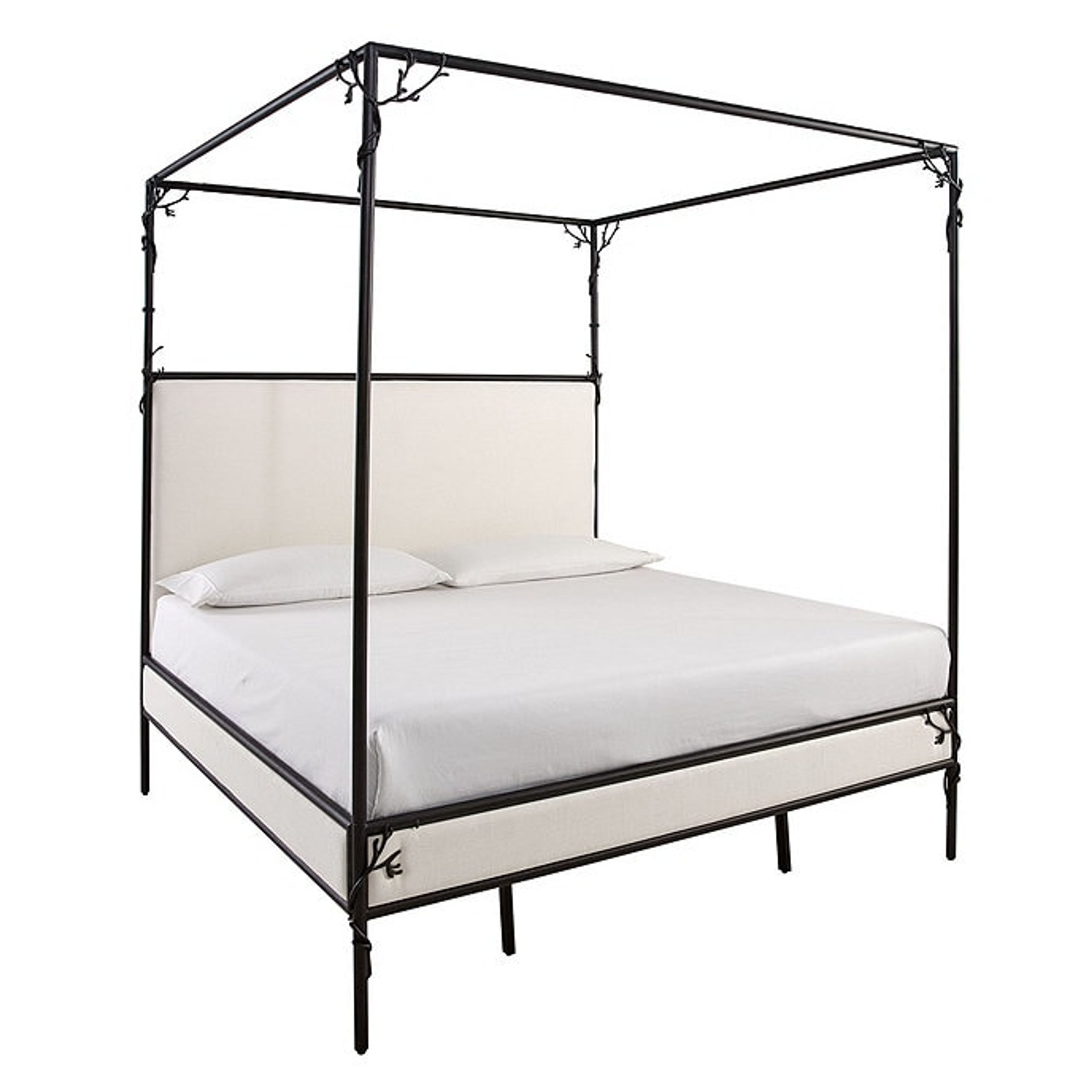 Suzanne Kasler Samantha Canopy Bed - Romantic Black Iron