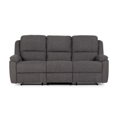 Aiden 3 Seater Recliner, Dark Grey | Target Furniture NZ