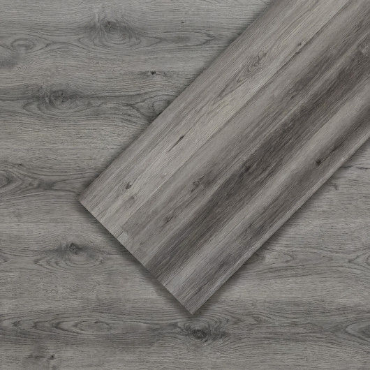 2 Pieces Floor Tile Vinyl Flooring Waterproof Vinyl Plank Flooring-Gray