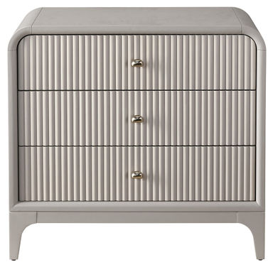 Tranquility Elevation 3-Drawer Nightstand, Gray Moonstone 
