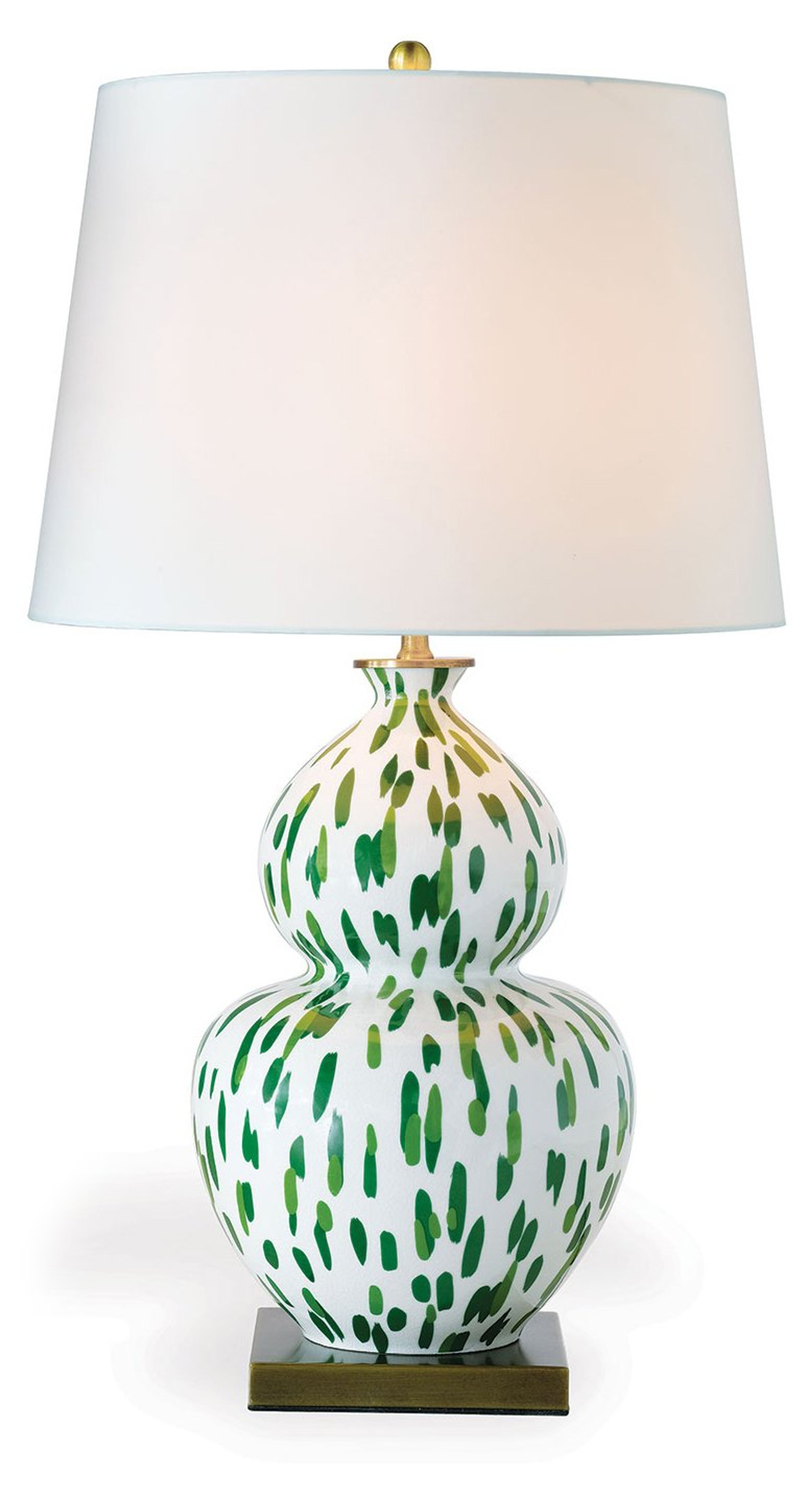 Mill Reef Porcelain Table Lamp with Palm Multi Pattern
