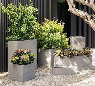Mission Square Handmade Outdoor Planters | Pottery Barn