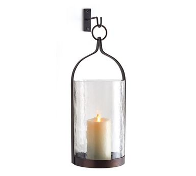 Sandra Hammered Glass Sconce | Pottery Barn