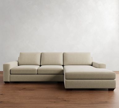 Big Sur Square Arm Chaise Sectional (114"–156") | Pottery Barn
