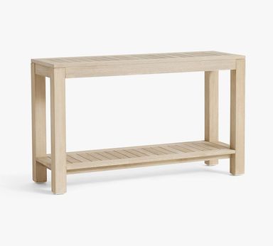 Indio Eucalyptus Rectangular Outdoor Console Table (51") | Pottery Barn