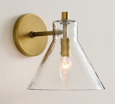 Bridget Petite Recycled Glass Flared Sconce (8")