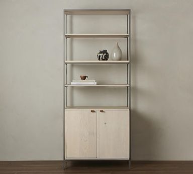 Graham Open Bookcase with Doors (35&quot;)