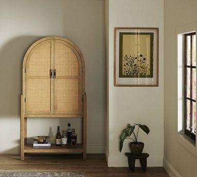 Dolores Cane Bar Cabinet (38")