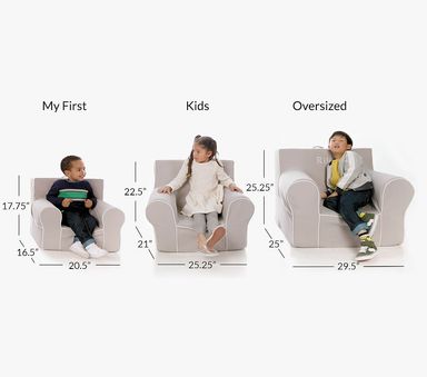 Anywhere Chair®, Pearl Twill With White Piping