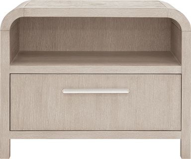 Drew & Jonathan Canyon Light Gray Open Nightstand