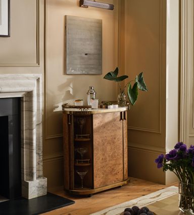 Athos Bar Cart, Calacatta Aura Marble