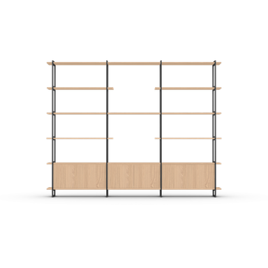 Modular Cabinet MC-6L zwart 290cm 227cm 4
