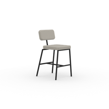 Ode stool 65 zwart olbia-ecru102