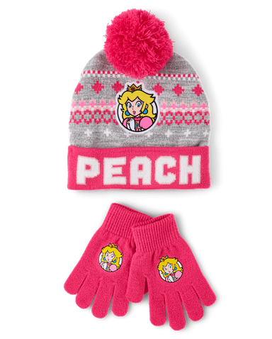Girls Super Mario™ Peach 2-Piece Cold Weather Set - Multi