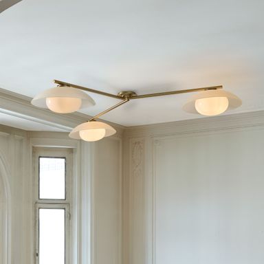 Bezel 3-Light Flush Mount (60&quot;)