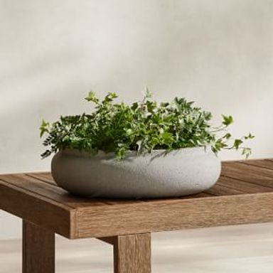 Ronan Ficonstone Indoor/Outdoor Bowl Planter