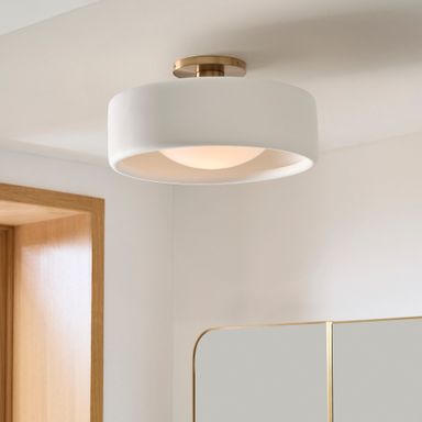 Anders Porcelain Flush Mount (5&quot;&ndash;14&quot;)