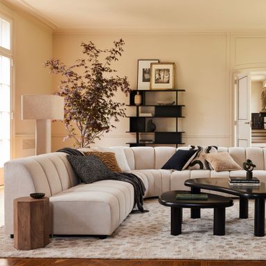 Avalon Channeled 3-Piece L-Shaped Sectional (87&quot;&ndash;122&quot;)