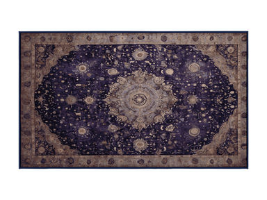 Machine Washable Purple Area Rug