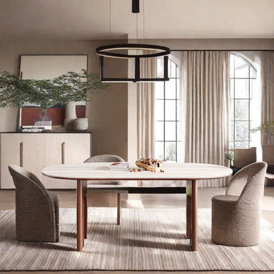 Orren Ellis Sweyn Oval Dining Table | Wayfair