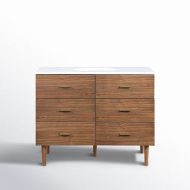 Dondi 42'' Single Bathroom Vanity with Quartz Top