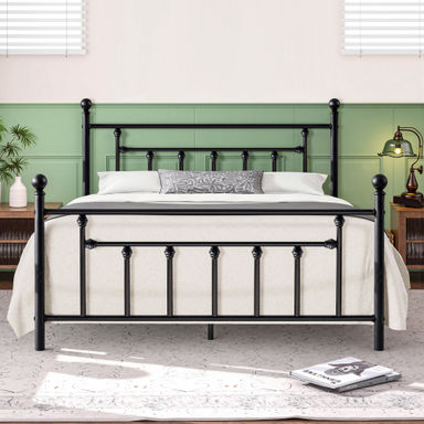 Kempst 42.9" Steel Bed Frame