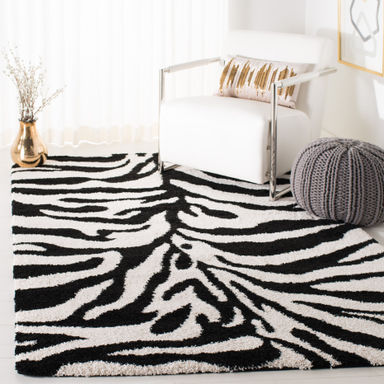 Coltun Shag Performance Animal Print Rug