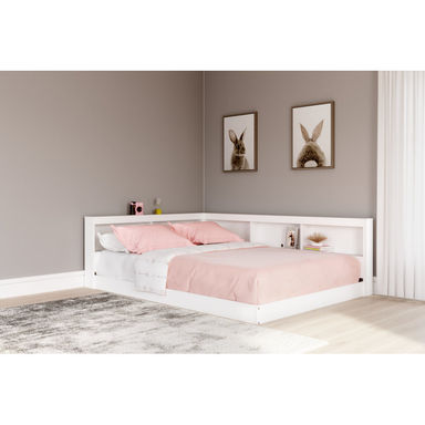 Teddy Platform Bed with Bookcase