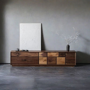Design sense solid wood TV cabinet