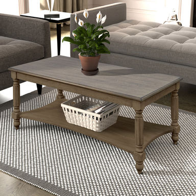 Branham Solid Wood Rectangular Coffee Table