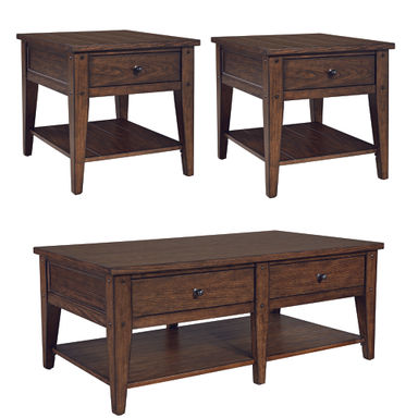 Laron 3 Piece Living Room Table Set