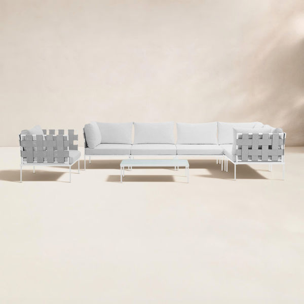 Harmony 7-piece Outdoor Patio Aluminum Sectional Sofa Set